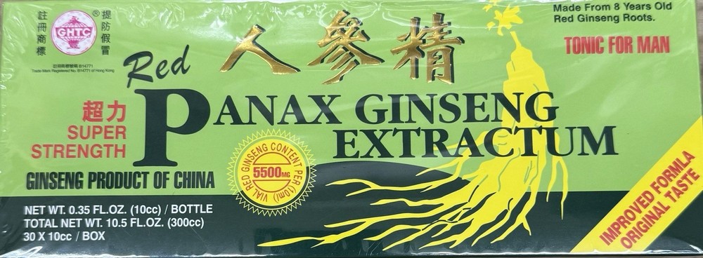 Panax Red Ginseng Extractum SUPER STRENGTH 10 ml X30 bottles