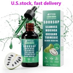 Soursop Liquid Drops – Sea Moss, Moringa, Oregano, Turmeric, Black Seed Oil