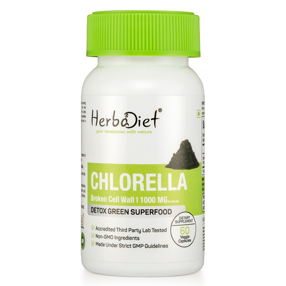 Organic Chlorella Powder Capsules Super Greens Heavy Metal Detox Colon Cleanse