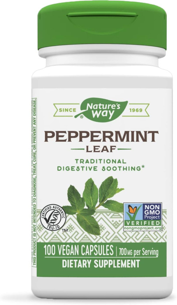 Nature’s Way Peppermint Leaf, Digestive Discomfort Support, 700Mg, 100 Capsules