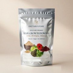 100% Natural Hair Growth Powder (Amla + Bhringraj + Hibiscus Mix) for Hair Care
