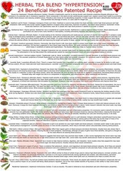 HYPERTENSION TEA Best Tea for Hypertension with 24 beneficial Herbs 200g/7.10oz
