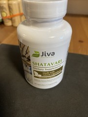60 Jiva Botanicals Shatavari Capsules 1200 Mg Shatavari Root Powder 03/27