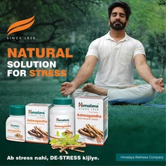 Himalaya Ashwagandha Ashvagandha General Wellness 2 box X60 TABS FREE SHIP