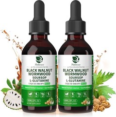 2xCleanse Parasite Detox Tincture Wormwood, Soursop Black Walnut Hull,Clove 60ml