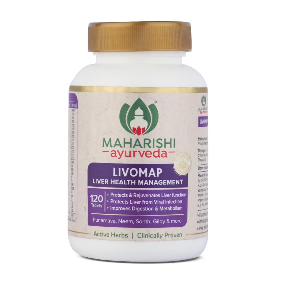 Maharishi Ayurveda Livomap Tablets for Liver Health and Support {120tab}