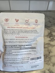 2X VOLTZAP Mushroom Extract Powder, Lion’s Mane Exp 7/2026