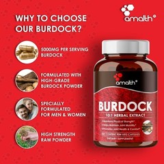 Burdock Root Extract Arctium Arctium Sea Moss Bladderwrack 5000mg 90 Capsules