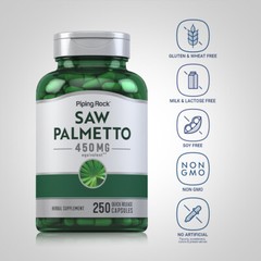 Saw Palmetto 450 mg, 250 Quick Release Capsules