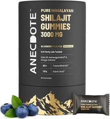 ANECDOTE Himalayan Shilajit Gummies 3000mg | Boosts Energy & Stamina | Supports