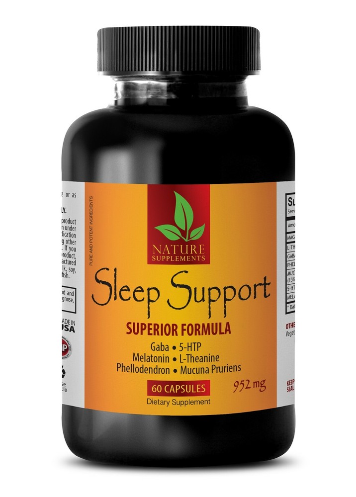 Serotonin Booster Supplement SLEEP SUPPORT FORMULA 952MG – 1 Bottle 60 Capsules