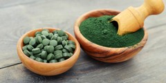 spirulina capsules – Blue Green Algae 500mg – lower bad cholesterol 1B