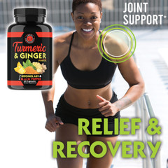 Angry Supplements Turmeric Curcumin w. Ginger PM Melatonin Joint Pain Sleep Aid