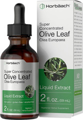 Olive Leaf Extract Liquid Herbal Drops Vegetarian Non-GMO Concentrated 2 fl oz