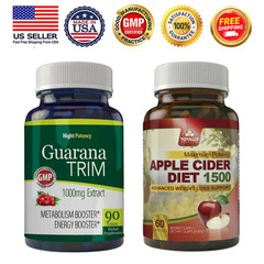 Guarana Extract Metabolism Supplement & Apple Cider Vinegar Weight Management