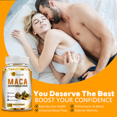 MACA Male Enhancement Bigger Thicker Stronger Sex Pills Boost for man 120 Caps