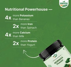100% Raw Moringa Oleifera Powder – Potent Antioxidant & Natural Vitamin Boost
