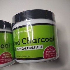 Lot 2 Charcoal House Health Activated Powder Topical First Aid Prepper 3/2025