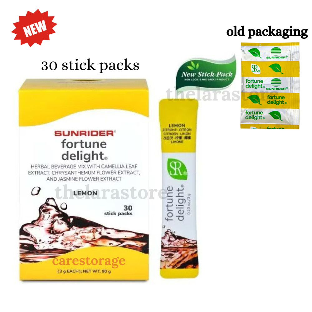 30 Bags Sunrider Fortune Delight Lemon Concentrated Herbal Tea 0.10oz / 3g Each