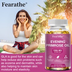 Evening Primrose Oil 1500 mg with GLA, Omega 6 – 30/60/120 Softgels