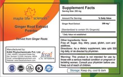 Ginger Root Extract Powder 5% Gingerols Pure & High Quality P.E.