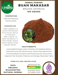 [idHerb] POWDER BUAH MAKASAR Brucea Javanica NATURAL HERBAL ORGANIK FRESH