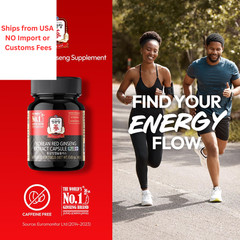 Korean Red Ginseng Extract Capsule Plus – All-in-One Vegan Supplements -…