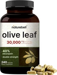 Olive Leaf Extract Active Oleuropein for Immune & Heart Health 30000Mg, 240 Caps