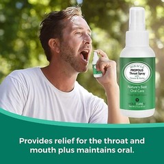 2 pack Miracle Propolis Throat Spray – 7 herbs for gums, throat and mouth, 4 oz