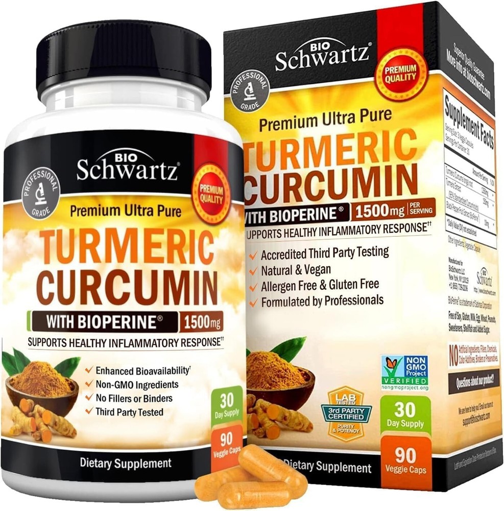 Turmeric Curcumin with Black Pepper Extract 1500Mg – High Absorption Ultra Poten