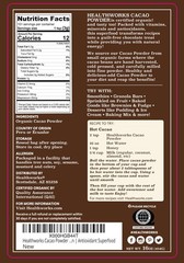 Healthworks Superfoods Organic Cacao Powder – 16 Oz / 1 Lb – Cocoa Chocolate Sub