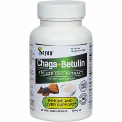 Chaga Mushroom Supplement Best Siberian Dried Wild Harvested 90 Capsules Tablets
