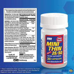 Full Box 12x Bottles Mini Thin 25/50 Energy Booster ( 30 Capsules Per Bottle )