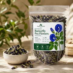 Butterfly Pea Flowers Dried Blue Herbal Tea: Clitoria ternatea 100% Pure Natural