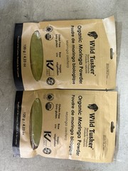 NEW Wild Tusker Organic Moringa Powder 2pack 120g Each BB 27 MR 09