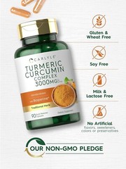 Turmeric Curcumin 3000 Mg With Bioperine Black Pepper Joint Support, 90 Caps