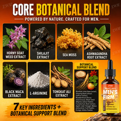 Men’s Energy-Boosting Liquid Supplement & Potency Drops