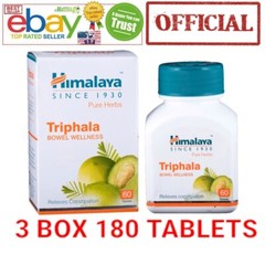 Triphala Himalaya USA OFFICIAL 3 Box 180 Tablets Detoxification Bowels Exp6/2025