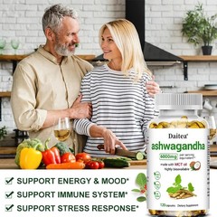 Ashwagandha Capsules 6000mg – Supports energy and mood, boosts immunity