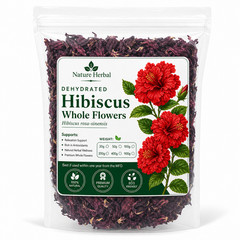 Hibiscus Flower, Dried Petals Herbal Tea, Hibiscus rosa-sinensis Premium Natural