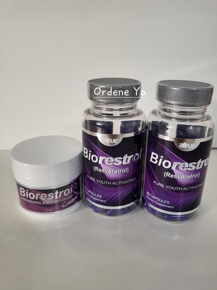 Biorestrol Resveratrol Antioxidante Moinsage Regenex Collagen 120 caps & Cream
