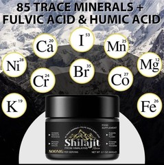 Pure 100% Himalayan Shilajit, Soft Resin, Organic, Extremely Potent Fulvic Acid
