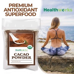 Organic Cacao Powder 2lb Sugar Free Vegan Keto Friendly Superfood Nutrition