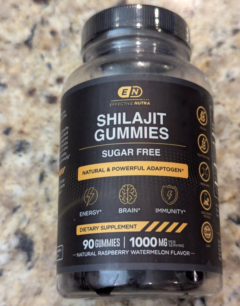 Effective Nutra Shilajit Gummies Sugar Free 90 count exp: 09/2026