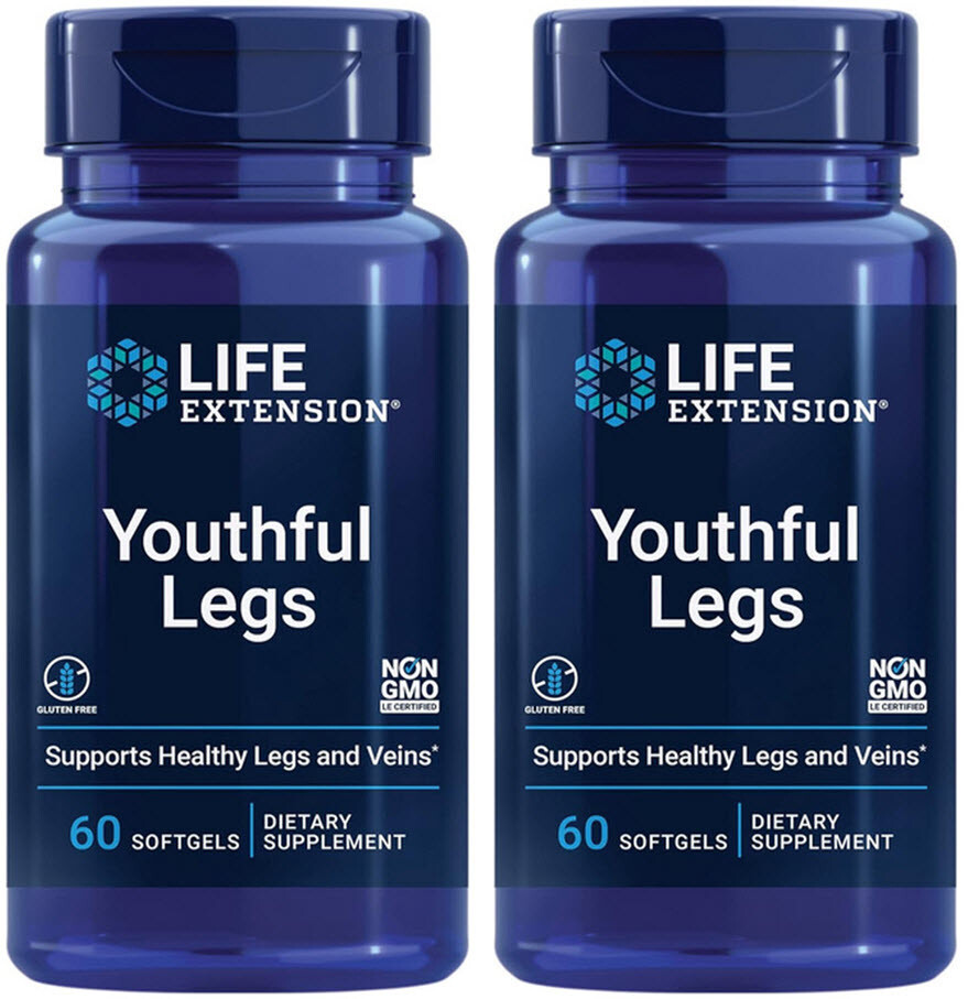 YOUTHFUL LEGS HEALTHY LEGS VEINS CIRCULATION 500mg 120 Capsule LIFE EXTENSION