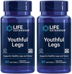 YOUTHFUL LEGS HEALTHY LEGS VEINS CIRCULATION 500mg 120 Capsule LIFE EXTENSION