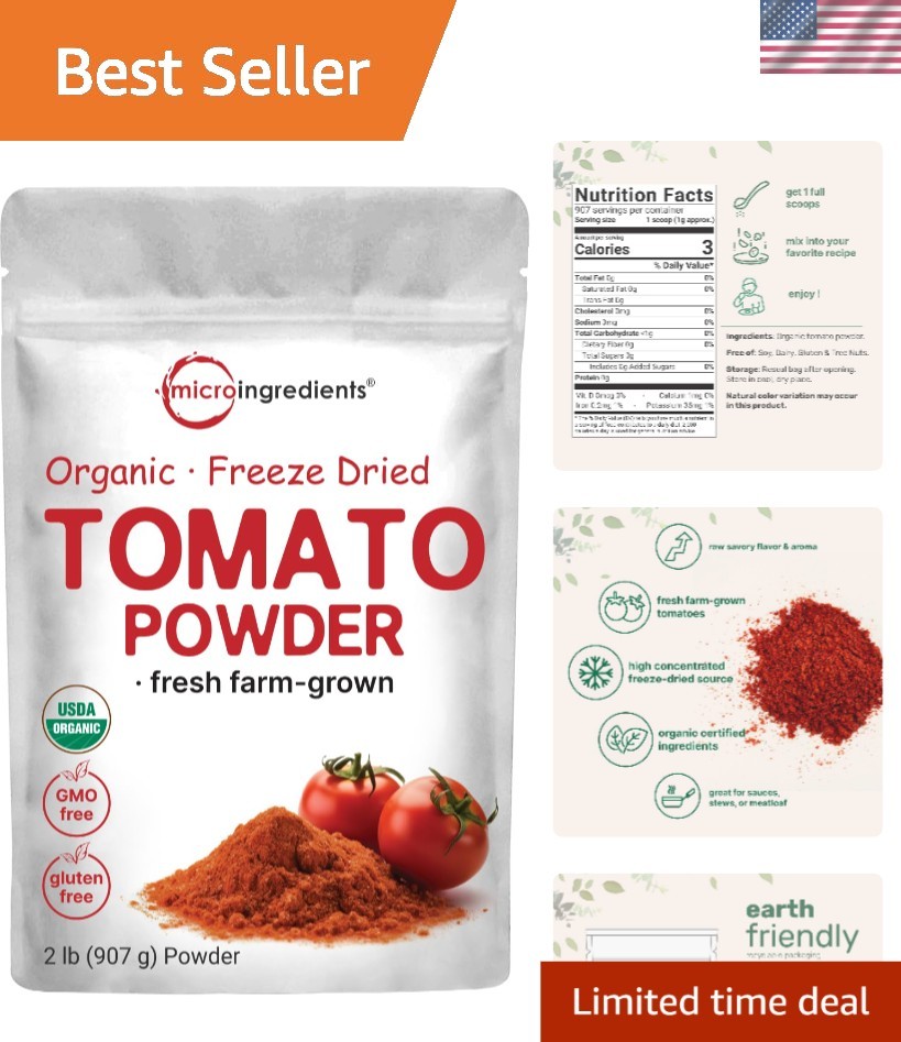 Organic Tomato Powder 2lbs – Freeze-Dried Flavor for Cooking & Baking