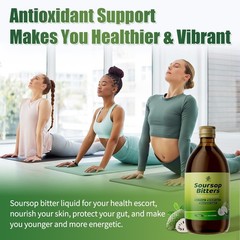 Organic Soursop Bitters with Moringa, Sea Moss, and 10+ Herbs – 8oz