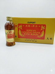 Korean Ginseng Root Drink with Honey 4.23 oz 120 ml Each Extra Strength 4pk