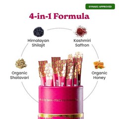 Pure Himalayan She-Lajit Honey Sticks with Organic Honey, Naturally Sweeter 30ct